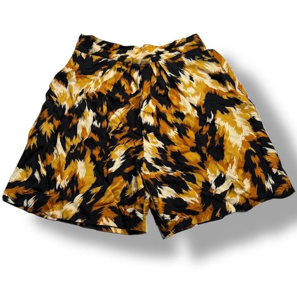 Vintage 80s/90s Elastic Waist High Rise Printed Shorts - Picture 4 of 12